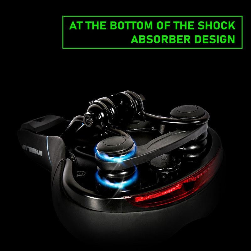 Erittäin pehmeä polkupyörän satula heijastinvalolla