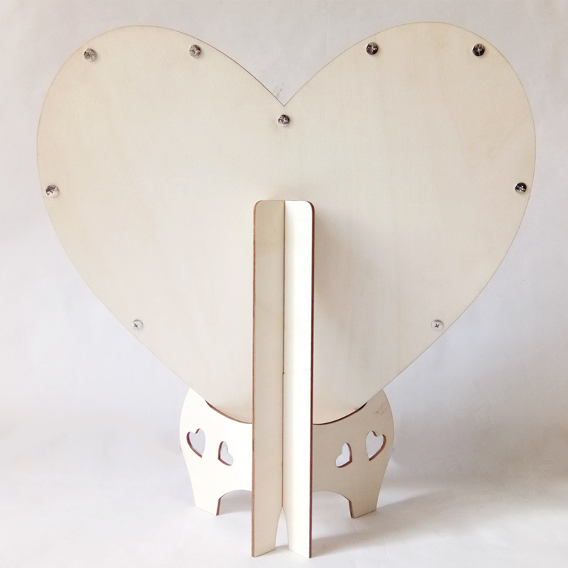 houten hart ornament