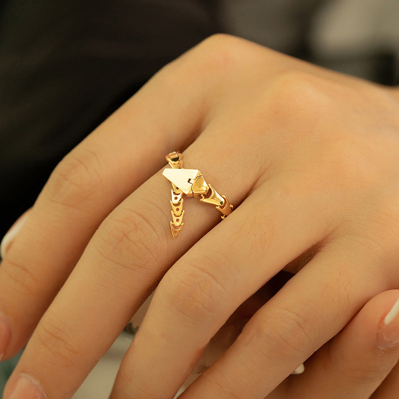 Käärme Ketjusormus