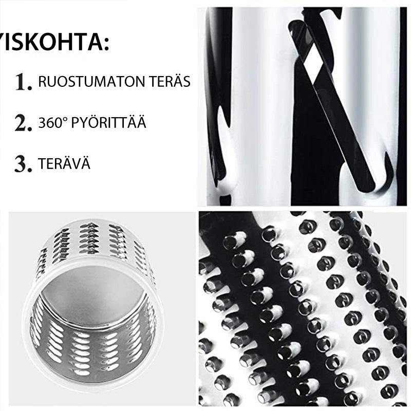 Monikäyttöinen vihannesleikkuri ja viipalointilaite