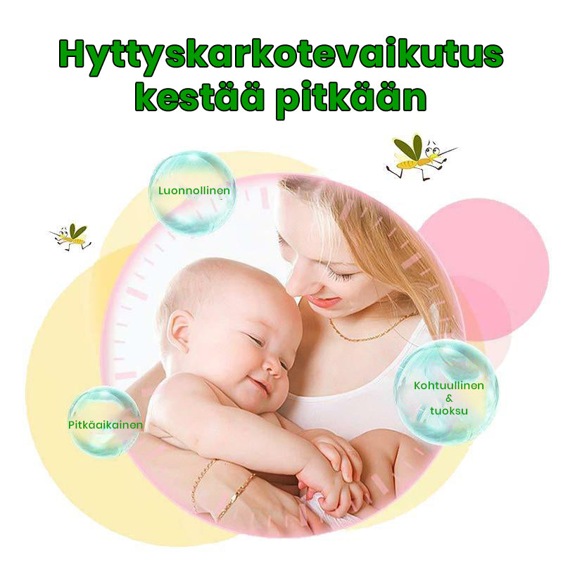 Luonnolliset hyttyskarkotin tarrat