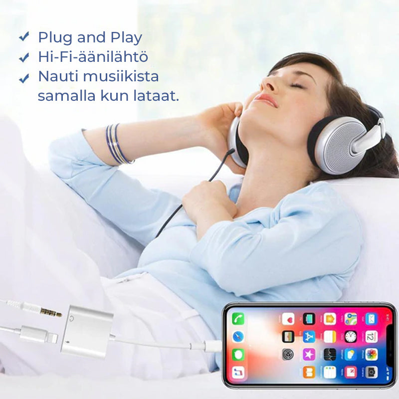 Kuulokeliitäntäsovitin Yhteensopiva iPhonen Kanssa