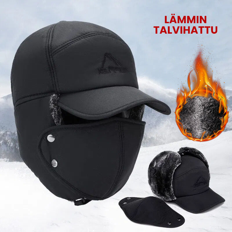 Talvihattu kasvomaskilla, unisex