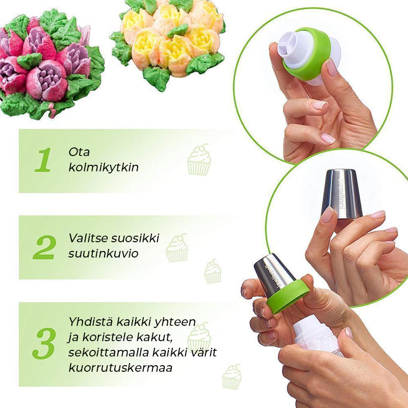 Pursotinsetti ruostumattomasta teräksestä (13 osaa)