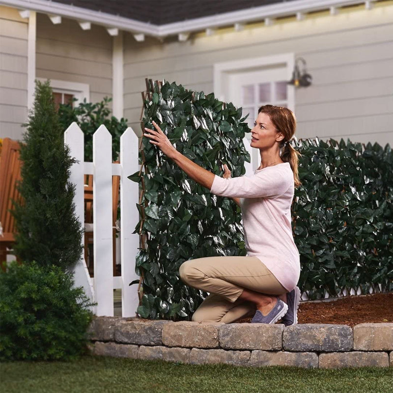 Laajennettava näkösuoja-aita