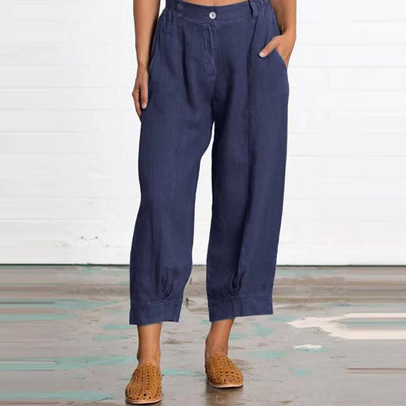 Yksiväriset Rennot Housut (Osta 2,-10%;Osta 3 ,-15%;Osta 4,-20%)