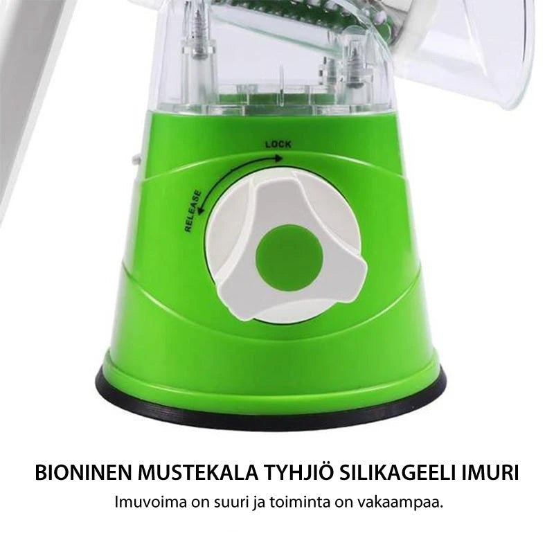 Monikäyttöinen vihannesleikkuri ja viipalointilaite