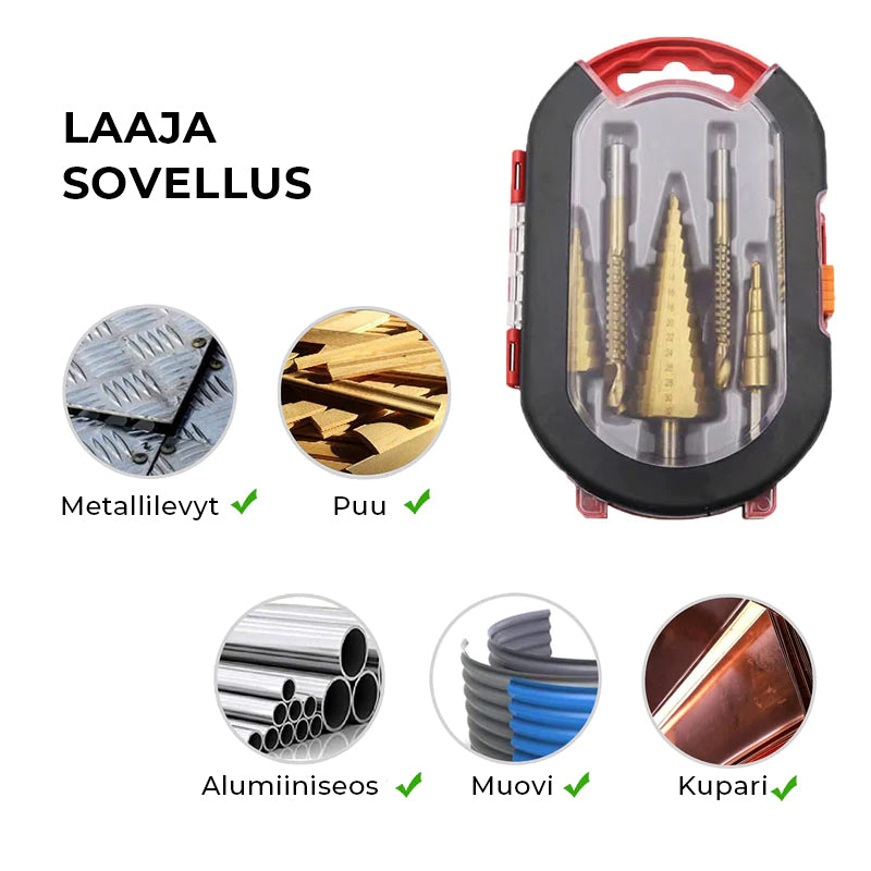 Suurnopeusjyrsintä Pagoda-sahahammassarja(6kpl)