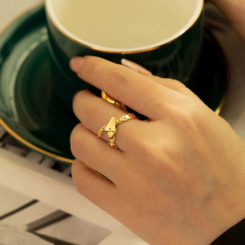 Käärme Ketjusormus