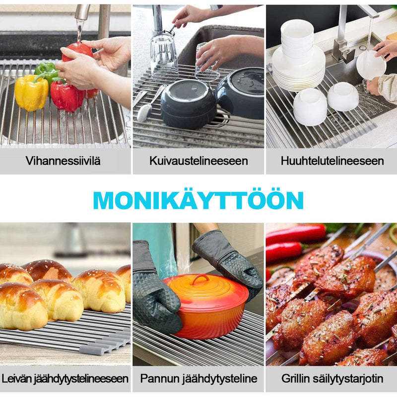 Kokoontaitettava Tiskien Kuivausteline