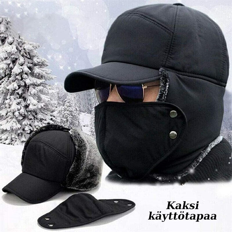 Talvihattu kasvomaskilla, unisex