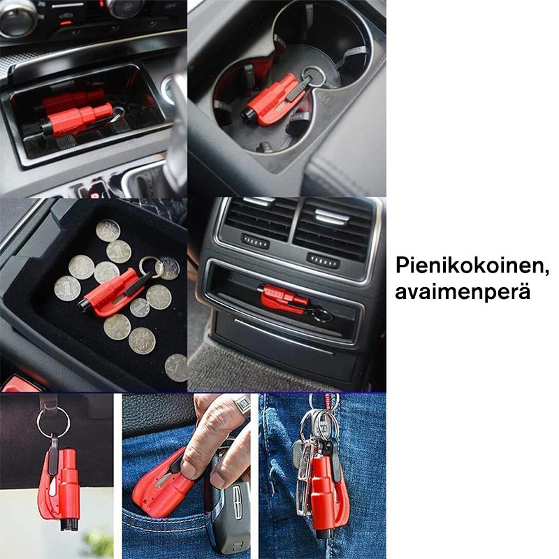 3-in-1 autoturvallisuus -avaimenperä