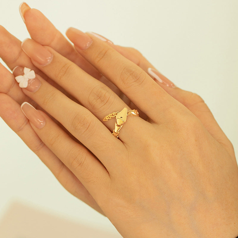 Käärme Ketjusormus