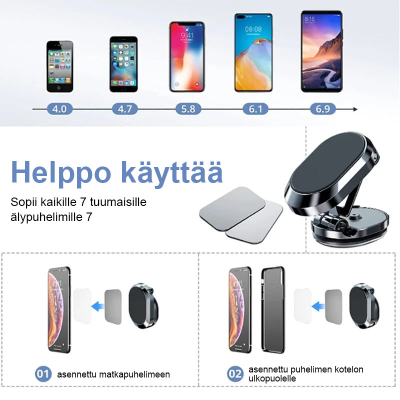 Magneettinen puhelimen pidike autoon