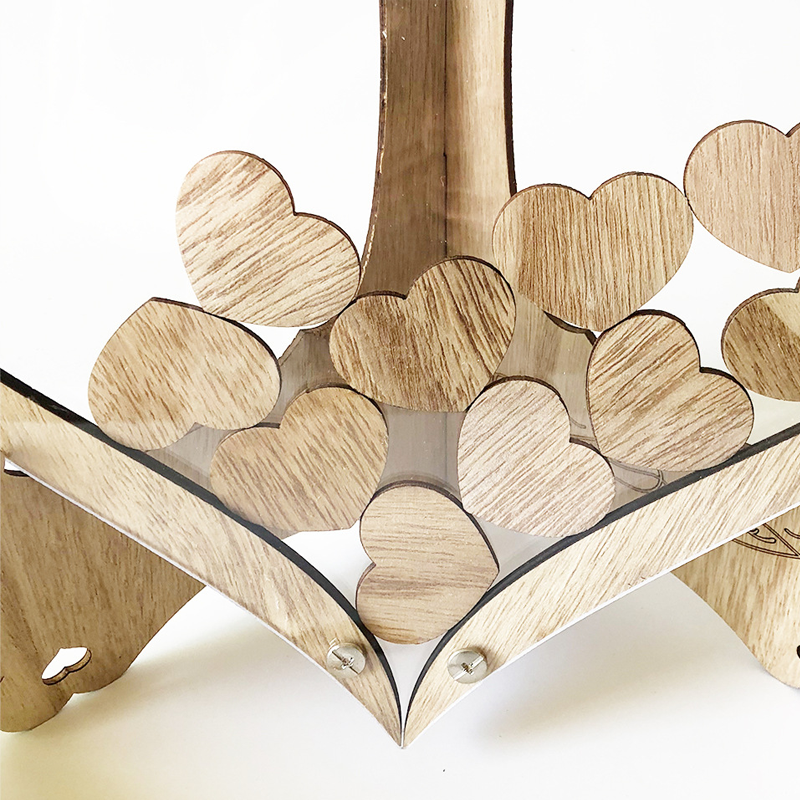 houten hart ornament