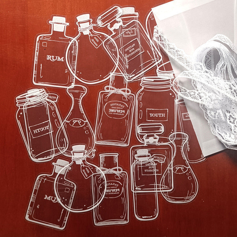 Läpinäkyvät kirjanmerkit DIY kuivatuilla kukilla (30kpl/setti)