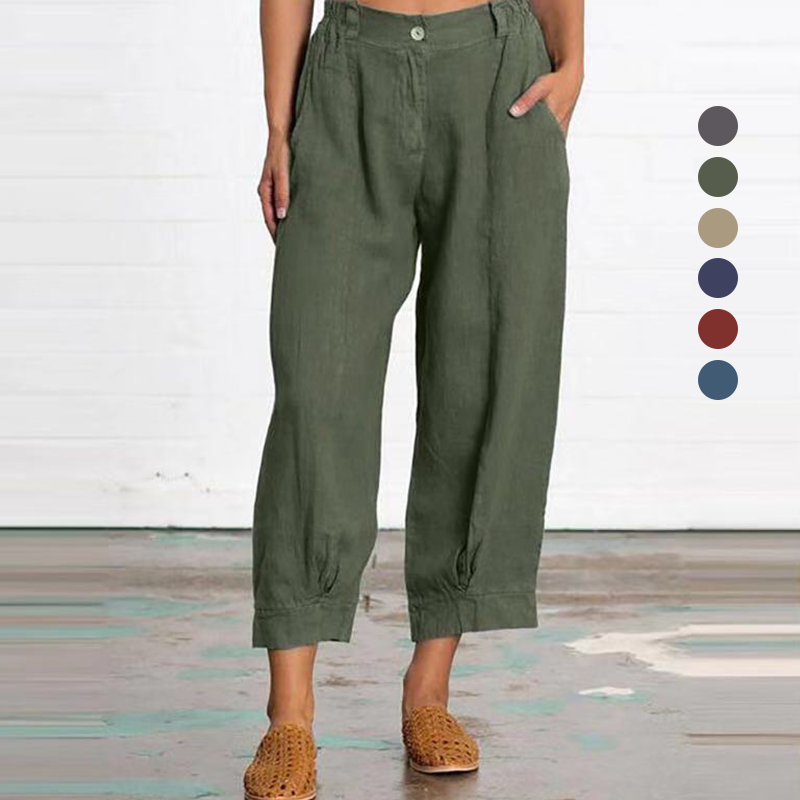 Yksiväriset Rennot Housut (Osta 2,-10%;Osta 3 ,-15%;Osta 4,-20%)