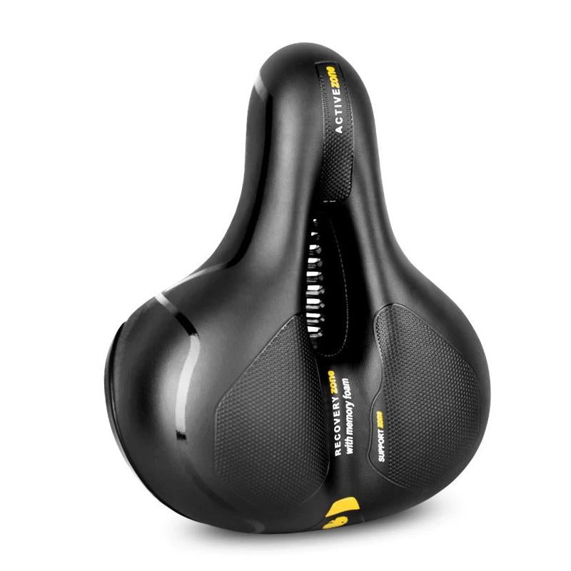 Erittäin pehmeä polkupyörän satula heijastinvalolla