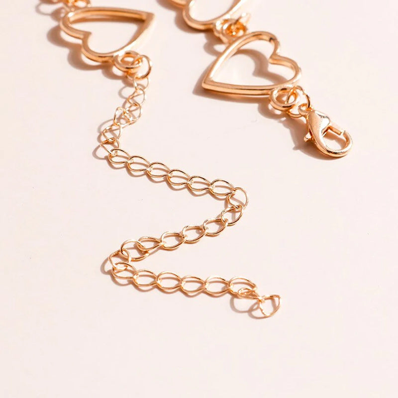 Korealainen Sweet Love Heart Choker Kaulakoru