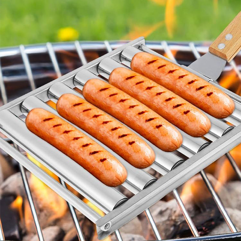 Rullaava hot dog -teline