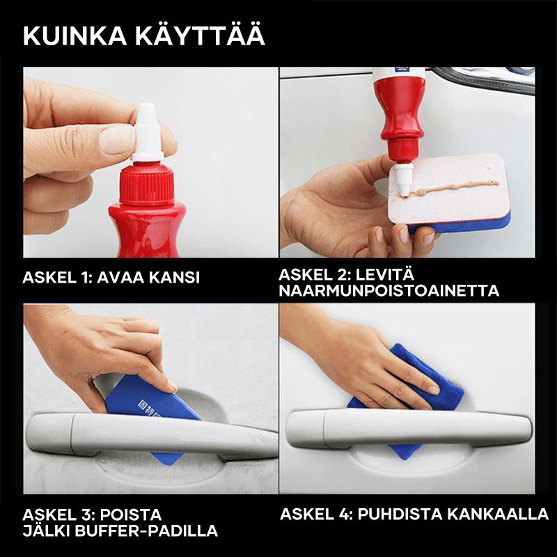 Auton naarmujen poistoaine