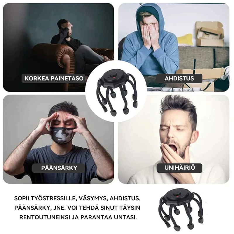Pään hierontalaite
