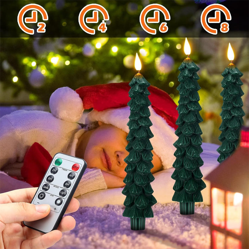 LED joulukuusen kynttilät