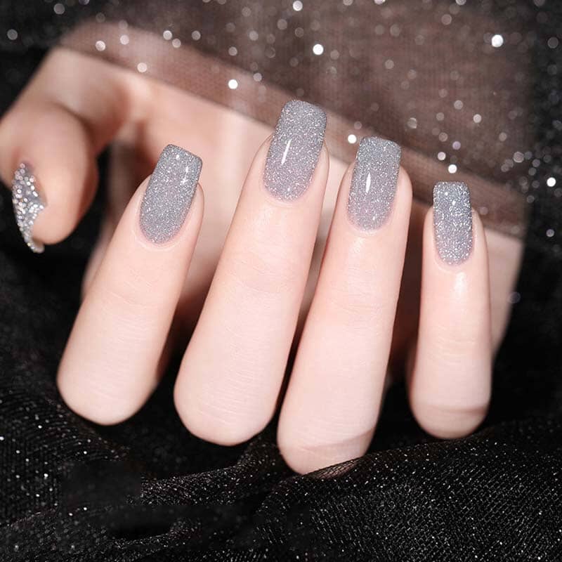 Korkea tiheys Glitter kynsien geeli Puolan