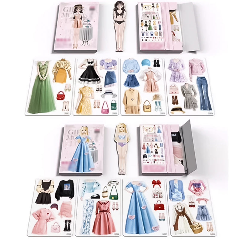👗Magneettinen prinsessa pukeutua paperinukke👸