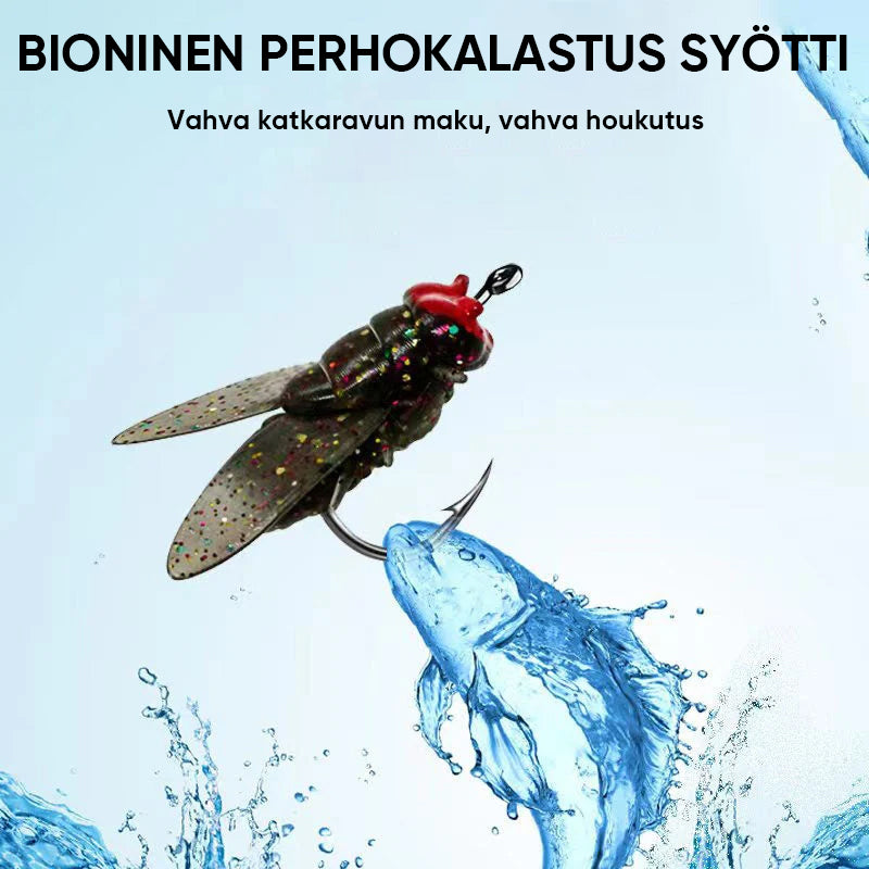 Bioninen perhokalastuksen syötti