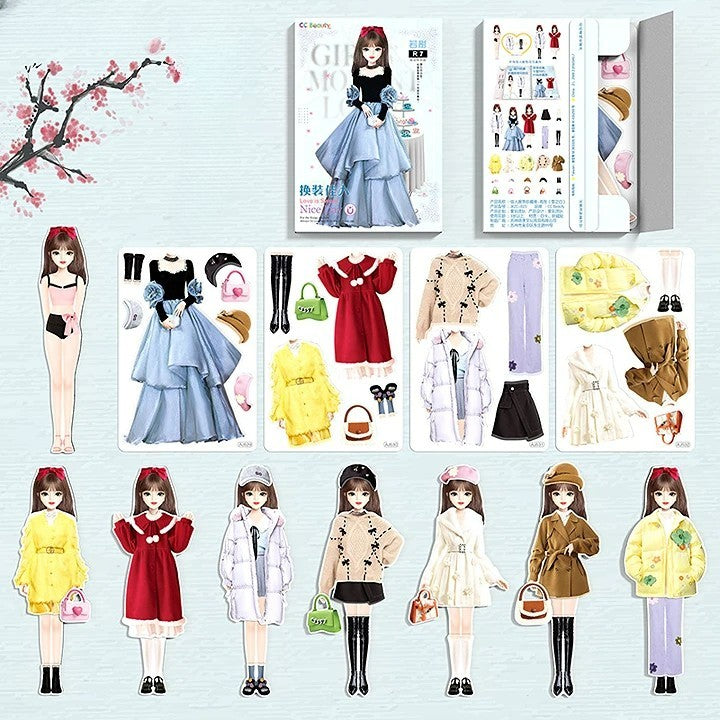 👗Magneettinen prinsessa pukeutua paperinukke👸