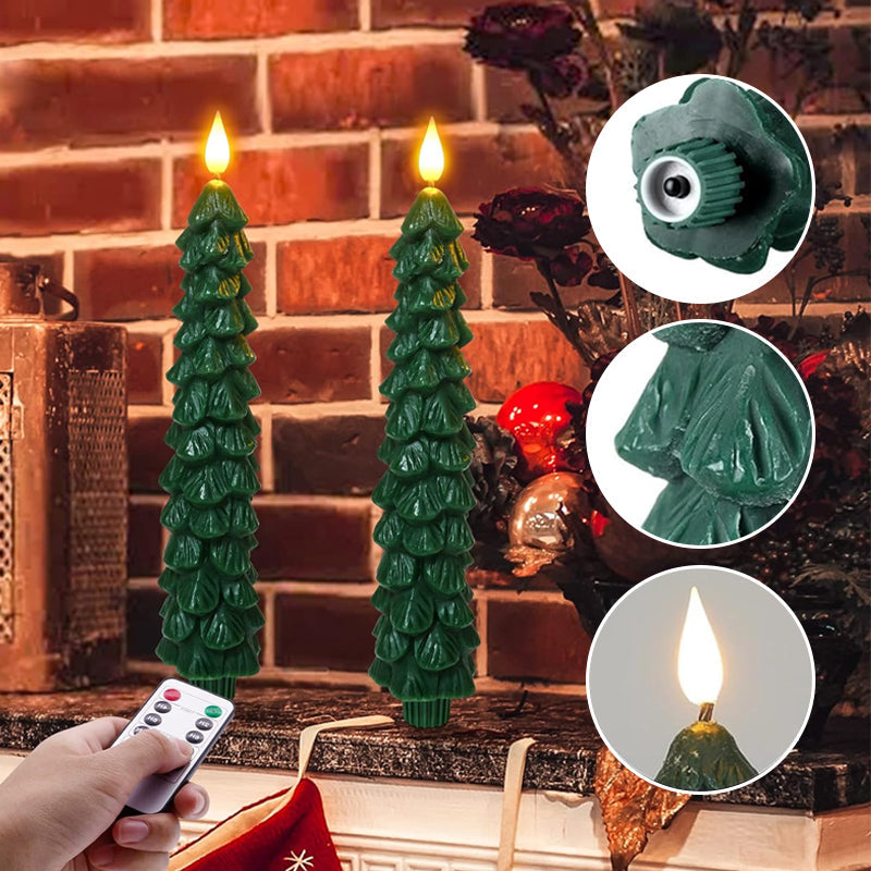LED joulukuusen kynttilät
