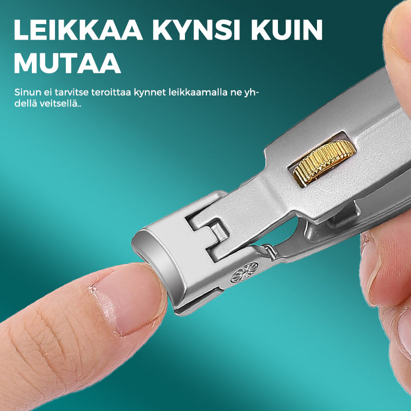 Kynsileikkuri ruostumattomasta teräksestä rengaslukolla