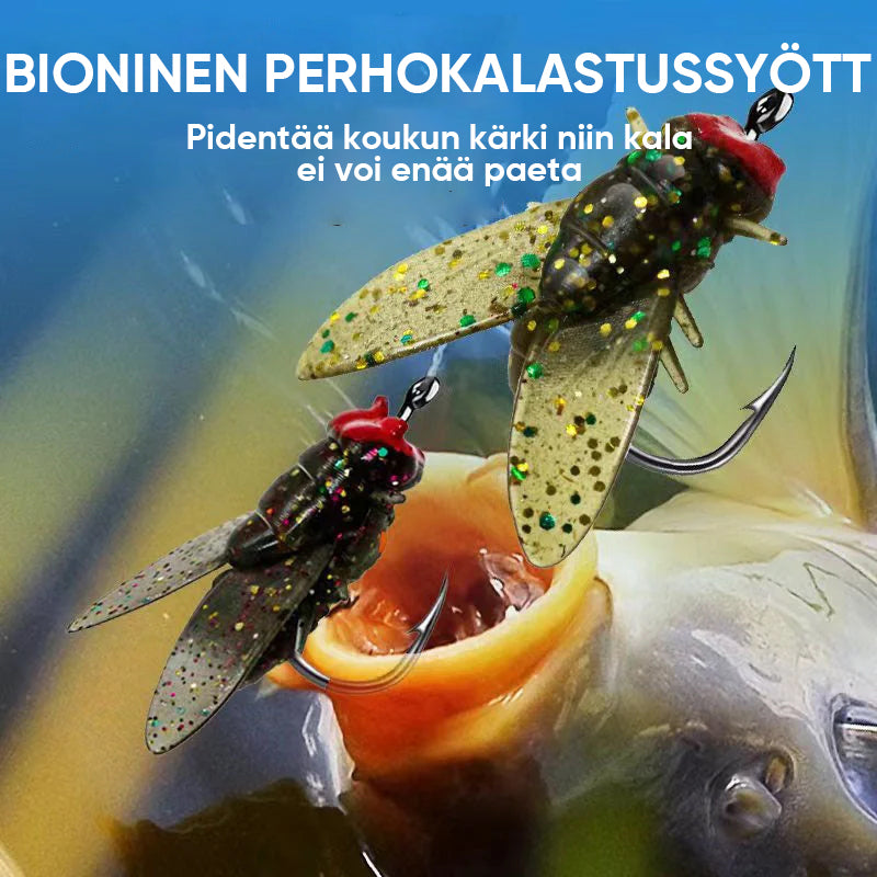 Bioninen perhokalastuksen syötti