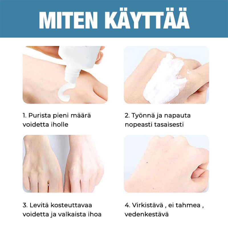 Ihon valkaisuvoide naisille