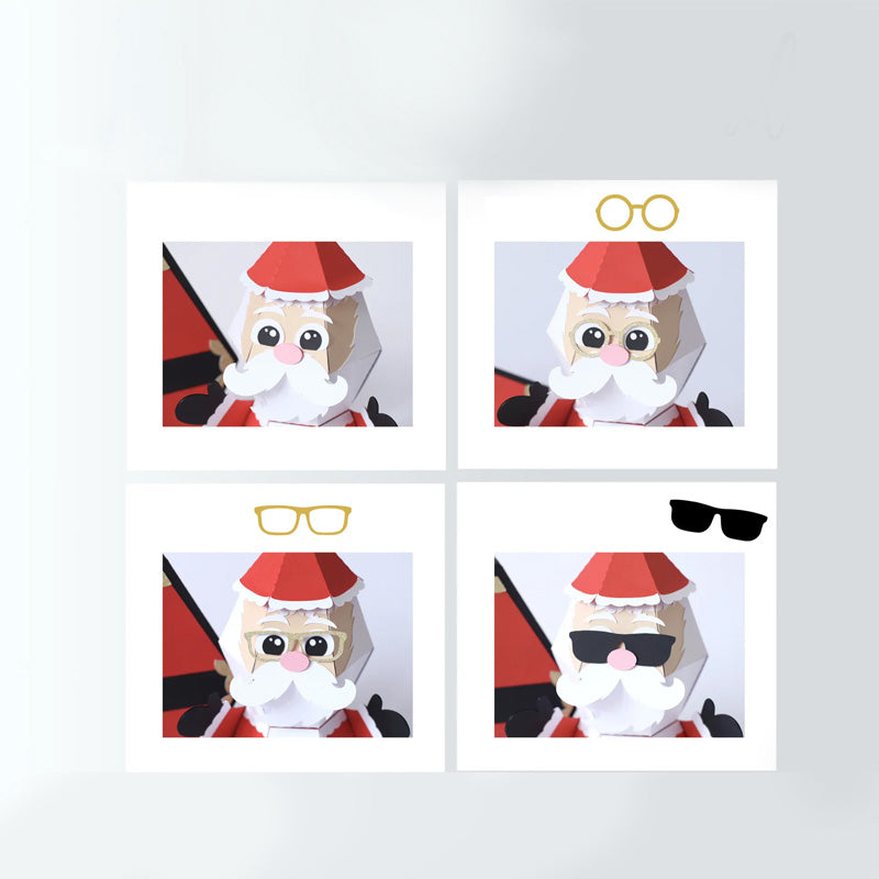 🎅3D Joulupukin kepponen ponnahduslaatikkokortti🥳