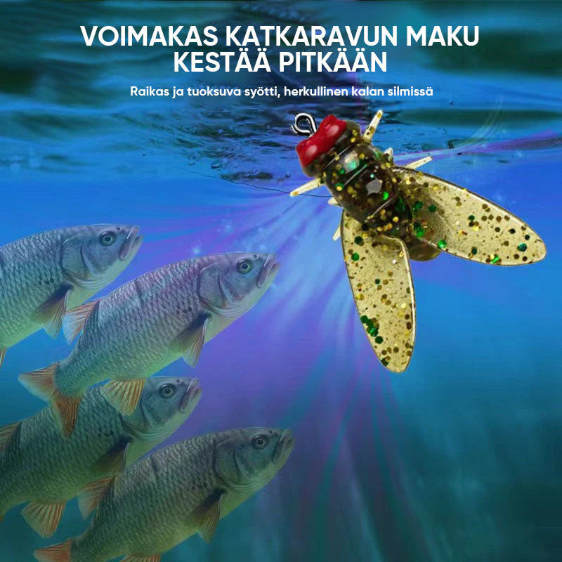 Bioninen perhokalastuksen syötti