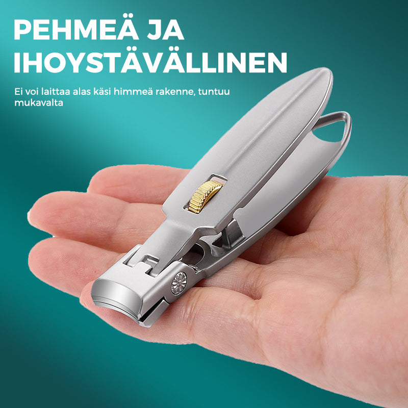 Kynsileikkuri ruostumattomasta teräksestä rengaslukolla