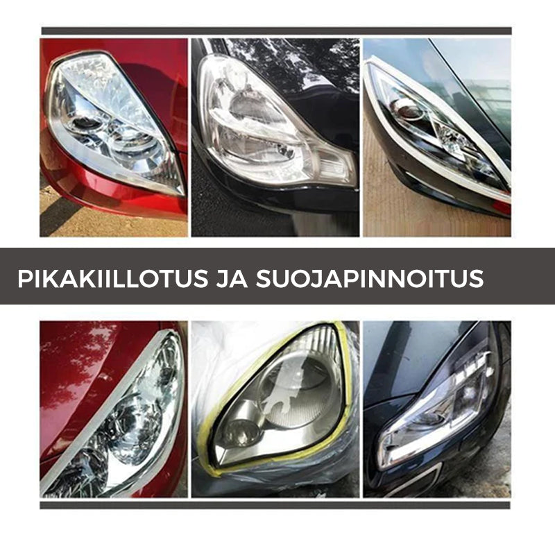 Tehokas ajovalojen kiillotusaine