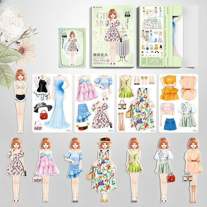 👗Magneettinen prinsessa pukeutua paperinukke👸
