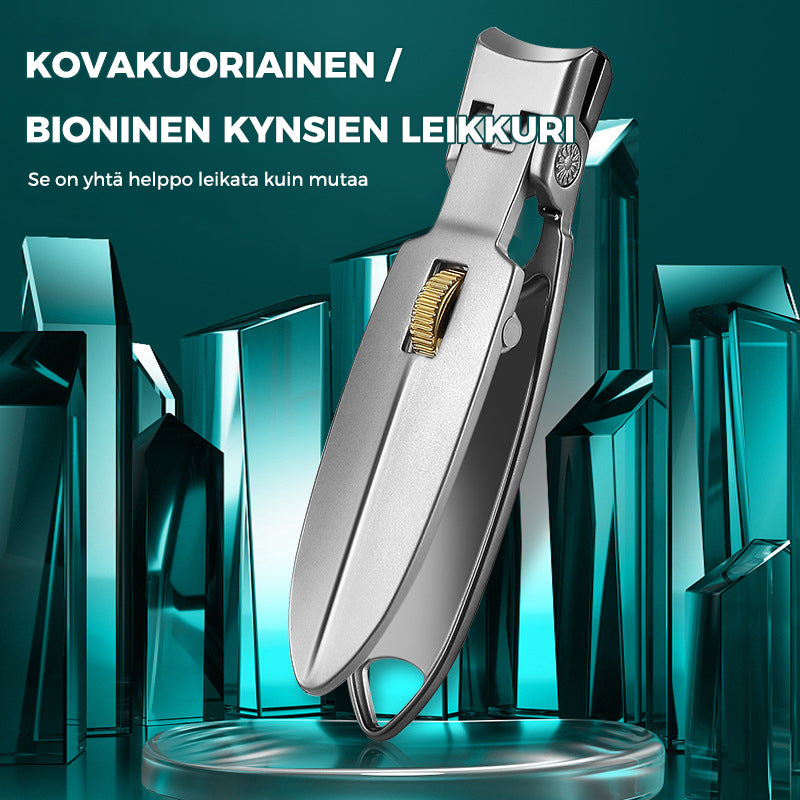Kynsileikkuri ruostumattomasta teräksestä rengaslukolla