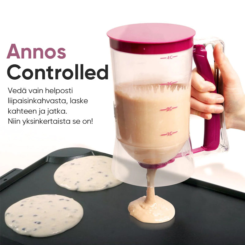 Pannukakku- & kuppikakkutaikinan annostelija