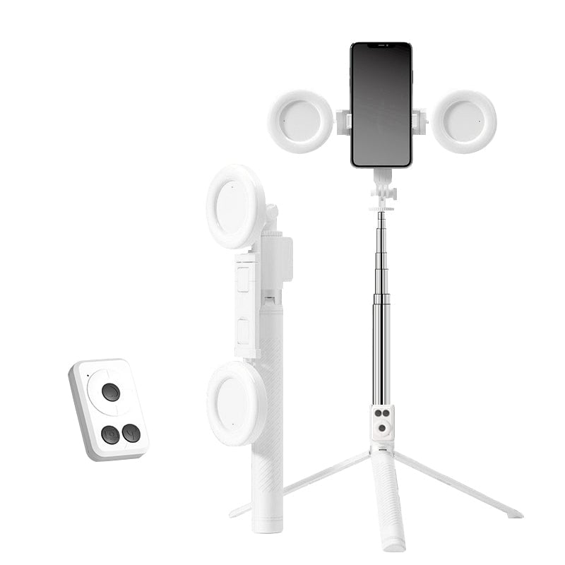 6-in-1 Selfie-tikku Täytevalolla