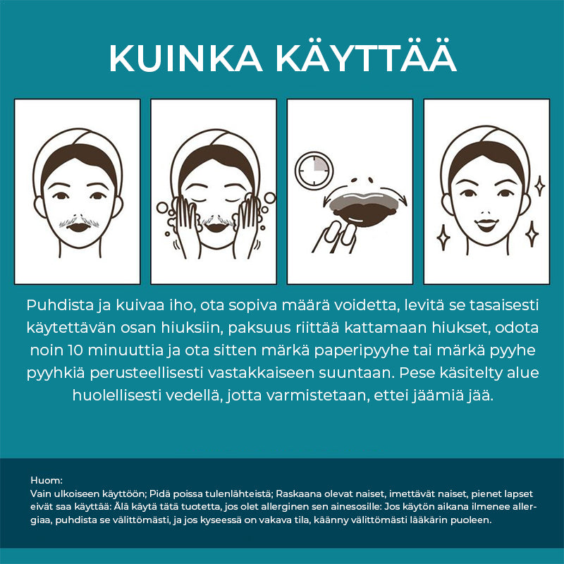 Karvojenpoistovoide kasvoille