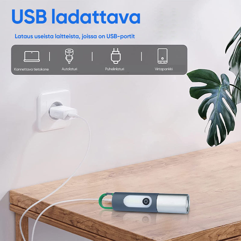 Ladattavat LED-taskulamput