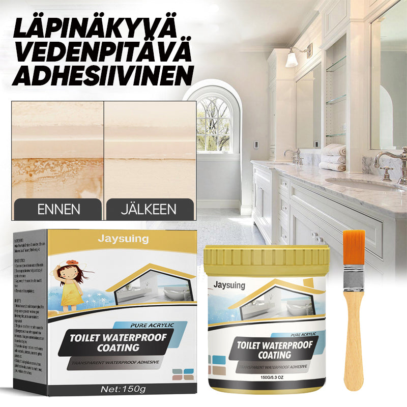 Kirkas vedenpitävä laastari- ja tiivisteneste