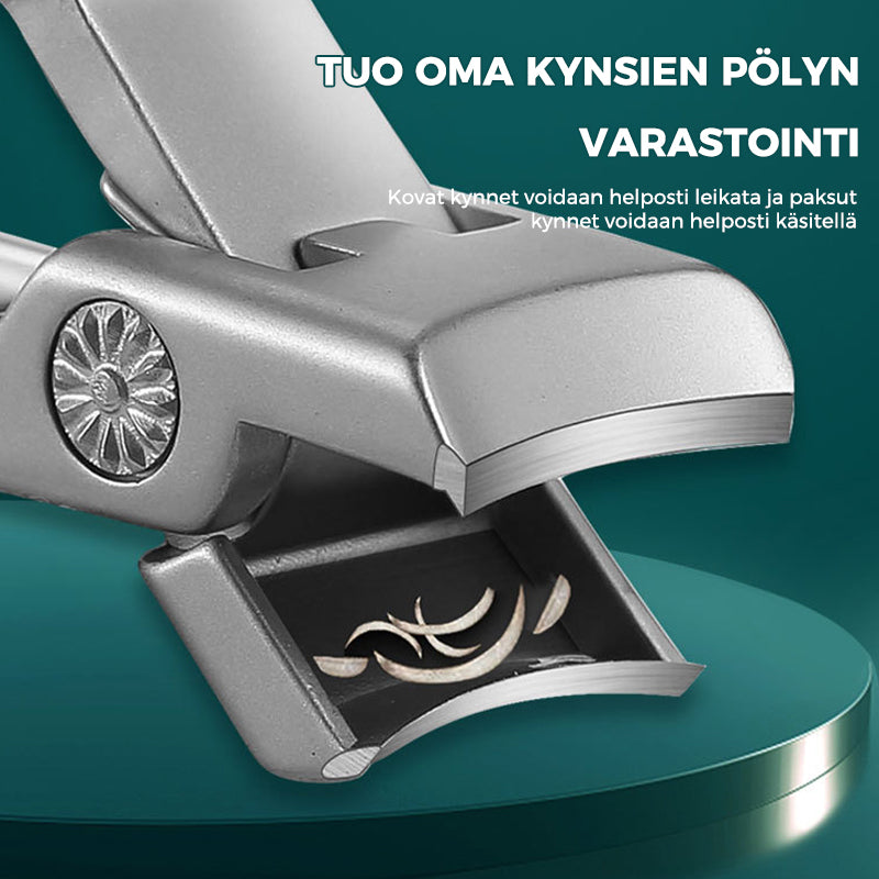 Kynsileikkuri ruostumattomasta teräksestä rengaslukolla