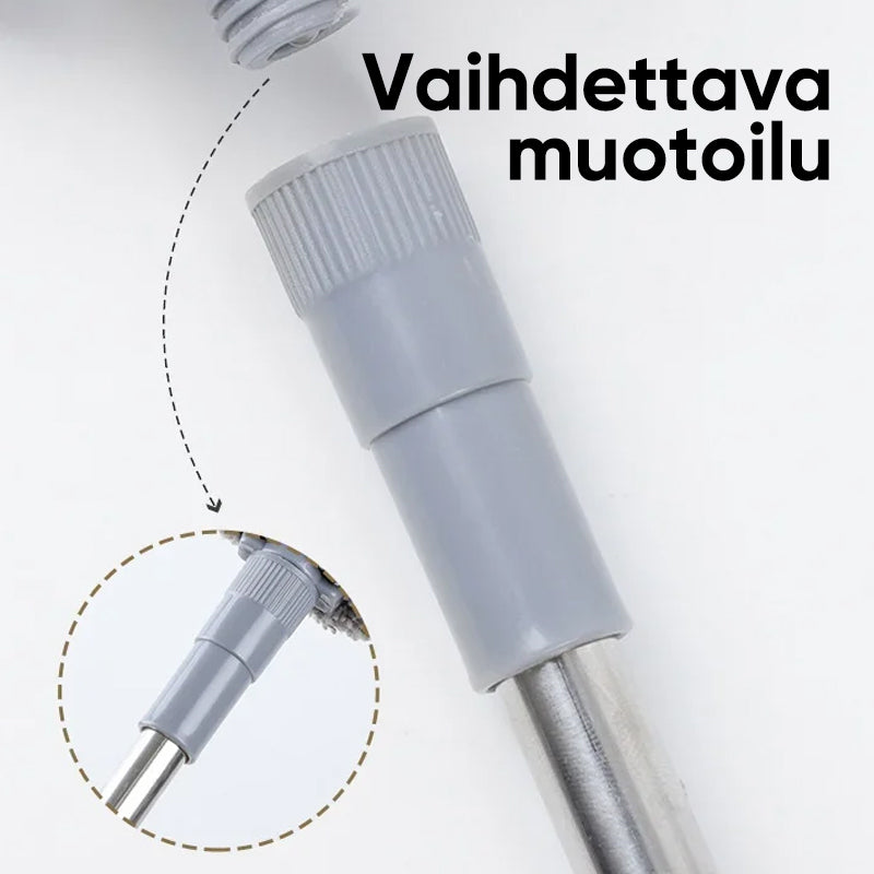 Mikrokuitupölyhuiska teleskooppivarrella