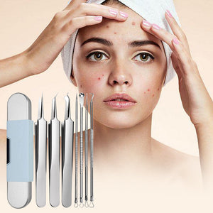 Ruostumaton teräs Blackhead Remover Tool Kit