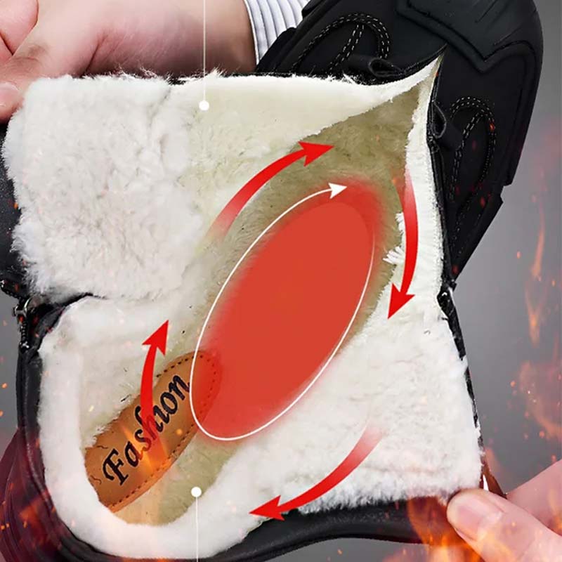 Miesten Fleecevuoratut Lämpimät Saappaat